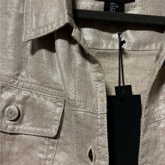 Metallic Button-Up Jacket - Picture 2 of 3